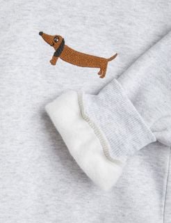 Dog Broderad Sweatshirt