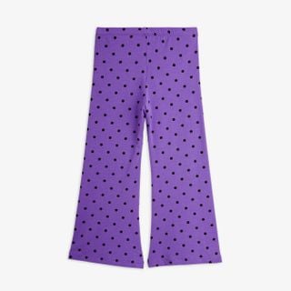 Polka Dot Flared Trousers