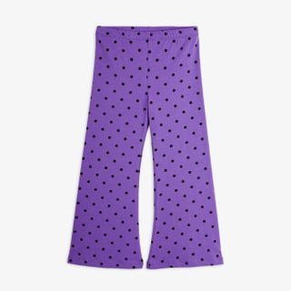 Polka Dot Flared Trousers