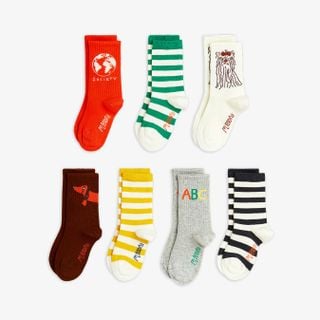 Mini Rodini Society Socks 7-pack