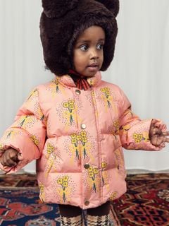 Winter Flowers Puffer Jacket