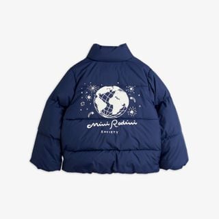 アウター Mini Rodini Strawberries Baseball Jacket Strawberries AOP Woven Baseball Jacket | Mini Rodini Coats