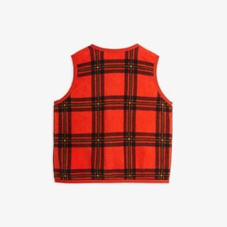 Check Fleece Vest