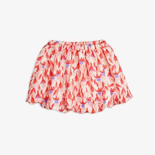 Fuchsia Woven Balloon Skirt