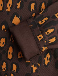 Leopard Brushed Dress
