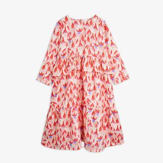 Fuchsia Woven Frill Dress