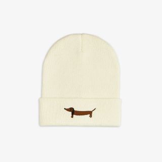 Dog stickad beanie 