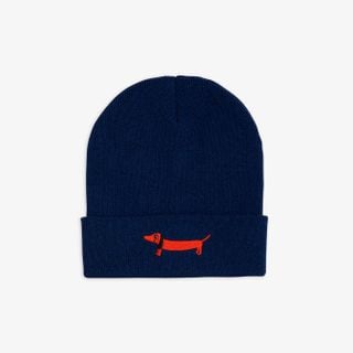 Dog stickad beanie 