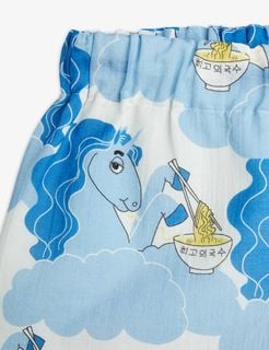 Unicorn Noodles Woven Shorts