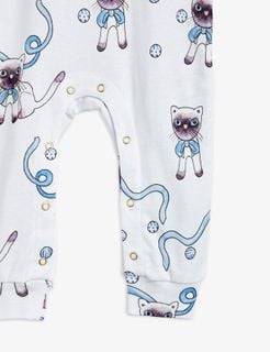 Siamese Cat Jumpsuit and Blanket Set