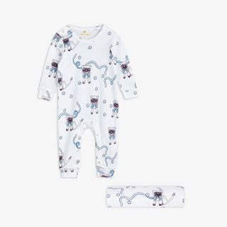 Siamese Cat Jumpsuit and Blanket Set