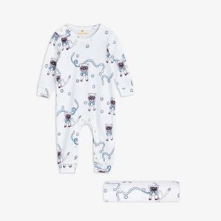 Siamese Cat Jumpsuit och Babyfilt set