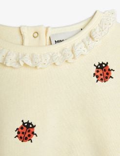 Ladybug sweatshirt med spets