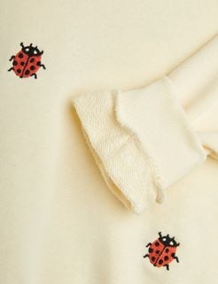 Ladybug sweatshirt med spets