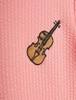 Violin jacquard T-shirt