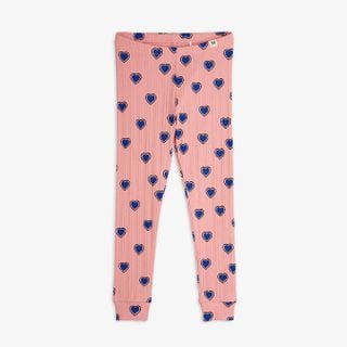 Outlined hearts leggings