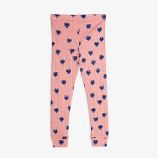 Outlined hearts leggings