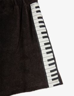 Piano terry sweatshorts