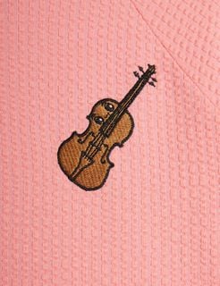 Violin jacquard klänning