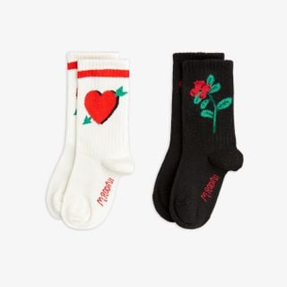 Arrowed heart 2-pack socks