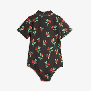 Lingonberries Short Sleeve Swimsuit