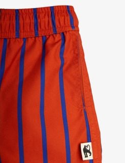 Vertical stripe swim shorts