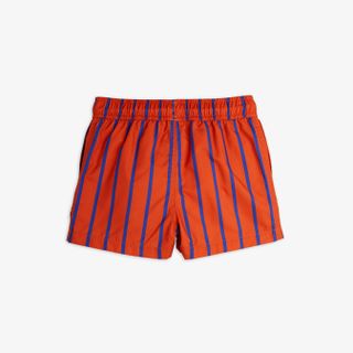 Vertical stripe swim shorts