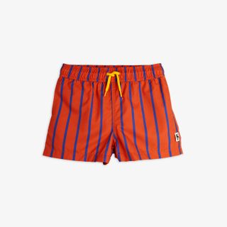 Vertical stripe swim shorts