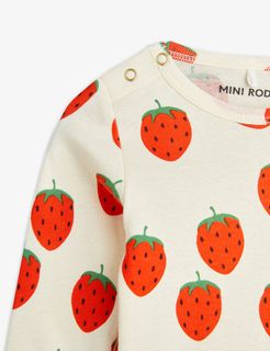 Strawberries long sleeve bodysuit