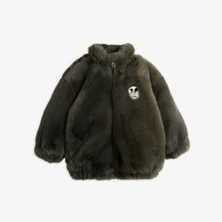 Ritzratz patch faux fur jacket
