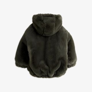 Ritzratz patch faux fur jacket