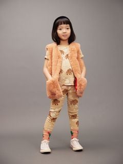 Ritzratz patch faux fur vest