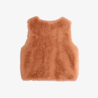 Ritzratz patch faux fur vest