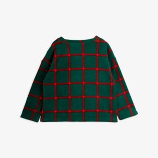 Plaid fleece long sleeve top
