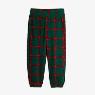 Plaid fleece trousers