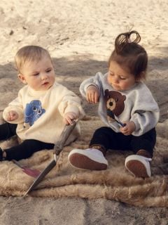 Bear chenille sweatshirt