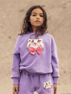 Cat chenille sweatshirt