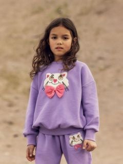 Cat chenille sweatshirt