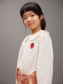 Clover corduroy suspender trousers
