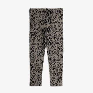 Leopard brushed jersey leggings