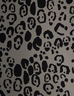 Leopard brushed jersey leggings