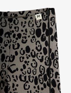Leopard brushed jersey leggings