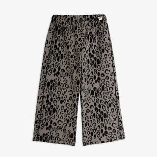 Leopard brushed jersey trousers