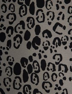 Leopard brushed jersey trousers