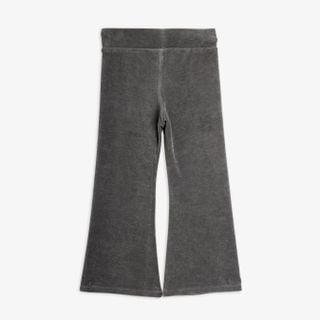 Clover velour flared trousers