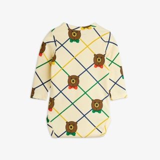 Bear check long sleeve bodysuit