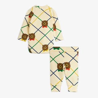 Bear check Newborn set