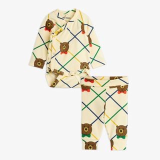Bear check Newborn set