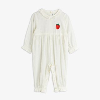 Strawberry schiffli jumpsuit