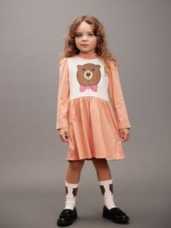 Bear long sleeve dress